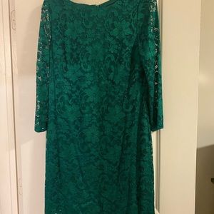 Nine West emerald green sheath dress